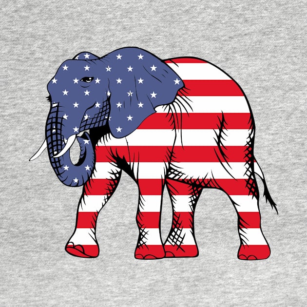 US Elections Republican Symbol by Sanu Designs